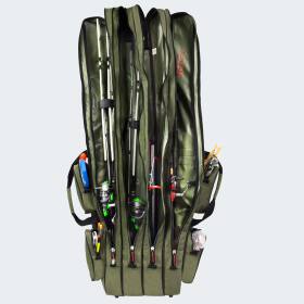 Rod Bag - 4 inner compartments rise - olive - 150 cm