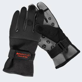 Neoprene Fishing Gloves wizard - black/grey