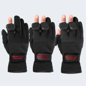 Neoprene Fishing Gloves wizard - black/grey
