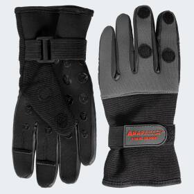 Neoprene Fishing Gloves wizard - grey/black 