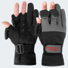 Neoprene Fishing Gloves wizard - grey/black 3XL