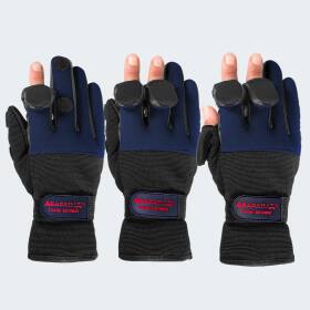 Neoprene Fishing Gloves wizard - navy/black 
