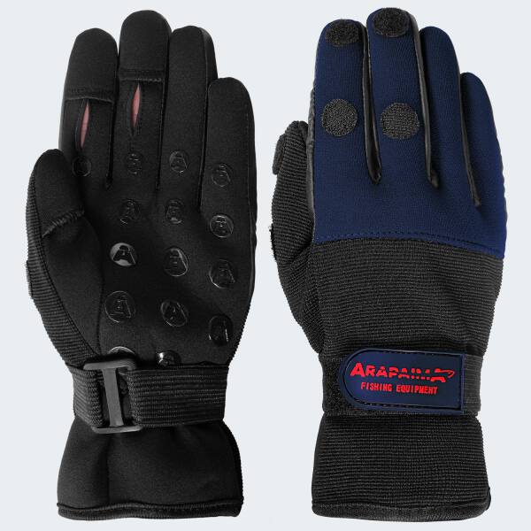 Neoprene Fishing Gloves wizard - navy/black S