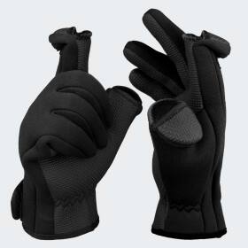 Neoprene Fishing Gloves spin - black 