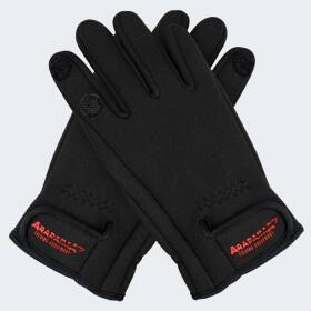 Neoprene Fishing Gloves spin - black S