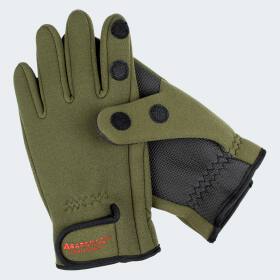 Neoprene Fishing Gloves spin - olive S