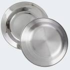 Deep Plate - stainless steel - 2 pieces