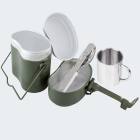 Army Aluminium Cookware + Cutlery + Thermal Cup Set