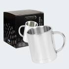 Stainless Steel Dish Set - Cutlery, Plate, Thermal Cup