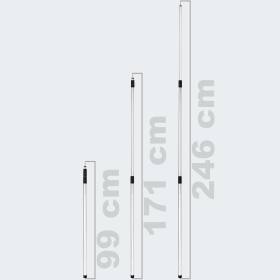 Tarp Pole Set Big tarppole - 100 -240 cm - Set od 4