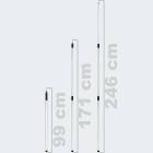 Tarp Pole Set Big tarppole - 100 -240 cm - Set od 6