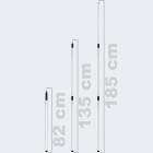 Tarp Pole Set Small tarppole - 80-180 cm - Set od 4