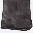 Womens Leather Gloves cashmere - brown