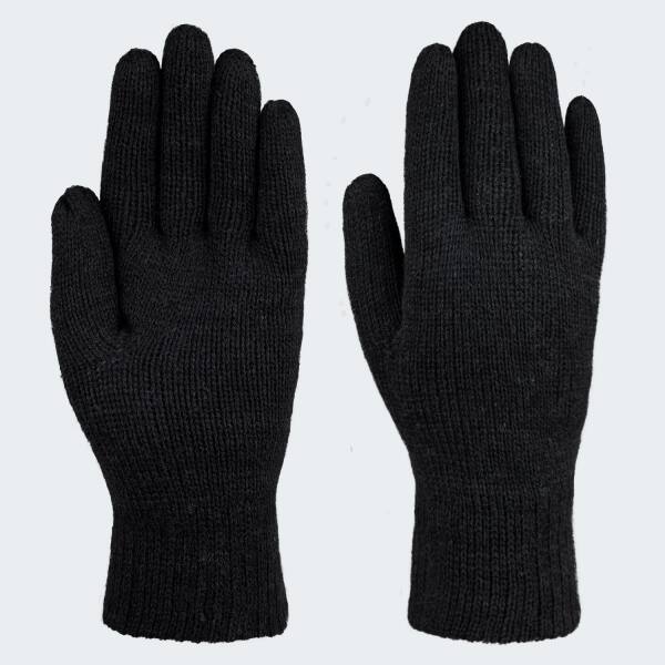 Accessoires Handschuhe Strickhandschuhe Strickhandschuhe schwarz 