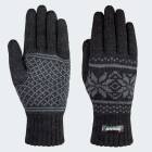Thinsulate® Gloves - anthracite with pattern