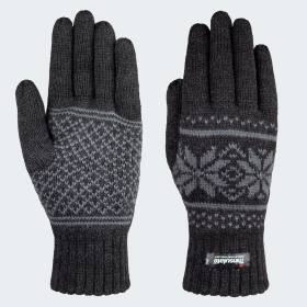 Thinsulate® Gloves - anthracite with pattern - L/XL