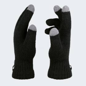 Damen Strickhandschuhe touch - Schwarz - OneSize