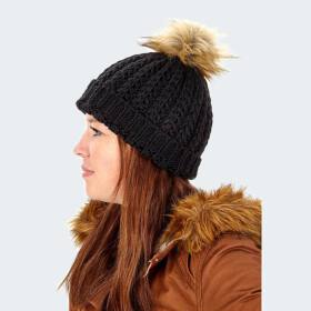 Knitted Winter Hat - nightblack