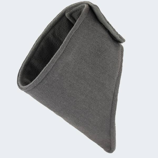 Neckwarmer with Velcro shawl - grey
