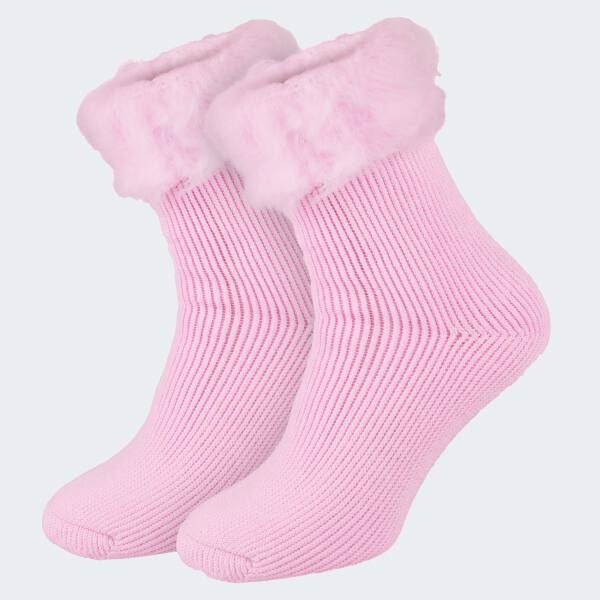 Womens Thermal Socks fleecy - rose - OneSize 36/41