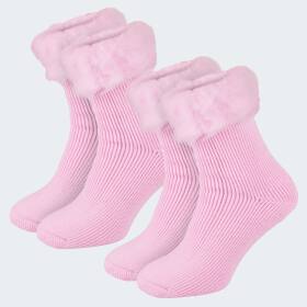 Womens Thermal Socks fleecy - rose - OneSize 36/41 - Set...