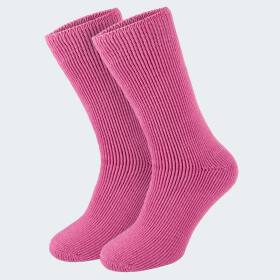 Damen Thermosocken fleecy - Anthrazit/Pink - OneSize 36/41