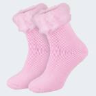 Damen Thermosocken fleecy - Rosa/Pink - OneSize 36/41
