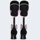 Functional Ski Socks high protection - black/white/puprle