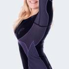 Womens Functional Underwear Set viper - black/purple - L/XL