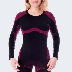 Womens Thermal Athletic Shirt viper - black/pink