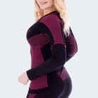 Damen Funktionsunterhemd viper - Schwarz/Pink L/XL