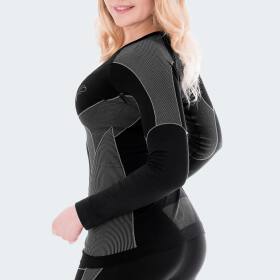 Damen Funktionsunterhemd viper - Schwarz/Grau L/XL