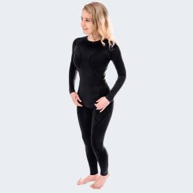 Womens Thermal Athletic Underwear Set cobra - black