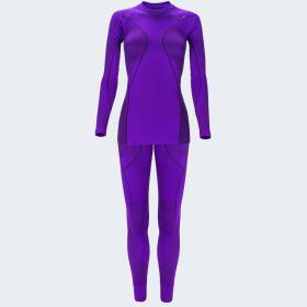 Womens Thermal Athletic Underwear Set cobra - purple