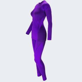 Damen Funktionsunterwäsche Set cobra - Purple S/M