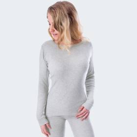 Damen Thermounterhemd cozy - Grau