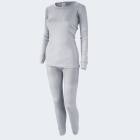 Womens Long Johns Thermal Underwear Set cozy - grey XL 1er Set