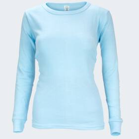Damen Thermounterhemd cozy - Hellblau L 1er Set