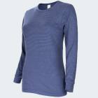 Womens Thermal Shirt ringel - blue