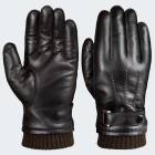 Mens Leather Gloves cashmere - brown