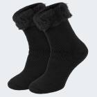 Mens Thermal Socks fleecy - black - OneSize 41/46