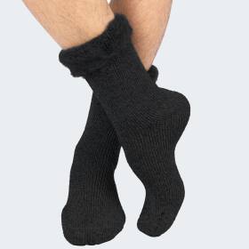 Mens Thermal Socks fleecy - black - OneSize 41/46 - Set of 1
