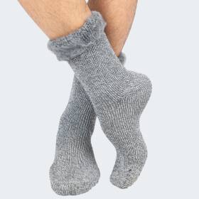 Mens Thermal Socks fleecy - lightgrey/anthracite - OneSize 41/46