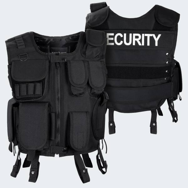 Tactical Vest with Patch SECURITY - black