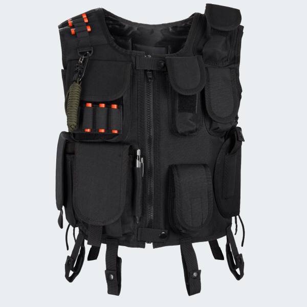 normani Taktische Einsatz Weste SWAT Patch mit Pistolenholster und SWAT Cap Tactical Vest 