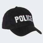 Agent Costume - Vest with Patch and Baseball Cap POLICE - black