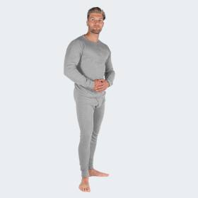 Mens Long Johns Thermal Underwear Set cushy - grey