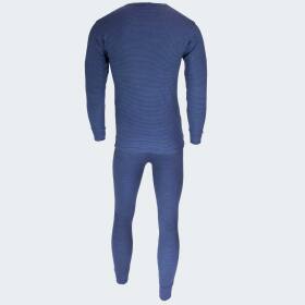 Mens Thermal Underwear Set ringel - blue - 3XL - Set of 2