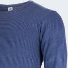 Mens Thermal Longsleeve Shirt ringel - blue