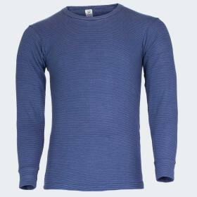 Mens Thermal Longsleeve Shirt ringel - blue - M - Set of 1